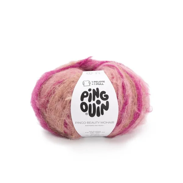 Pelote de Laine et Mohair à tricoter PINGO BEAUTY MOHAIR - 250gr - Pingouin