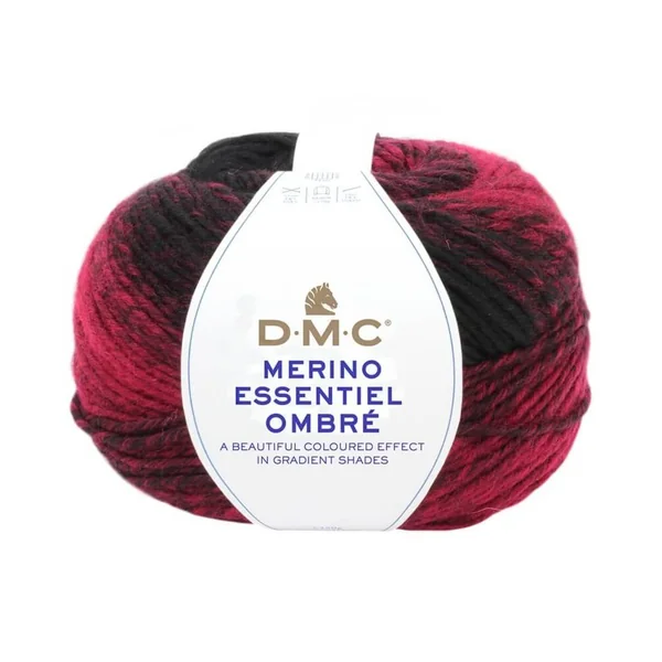 Pelote de Laine Merino Essentiel Ombre - 150g - DMC : Laine Dégradée pour Projets d'Automne/Hiver
