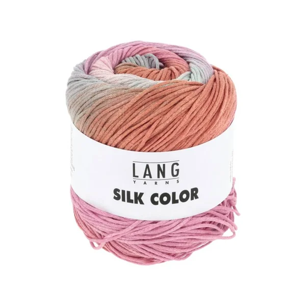 Pelote exceptionnelle de soie SILK COLOR - 100 GR - Lang Yarns