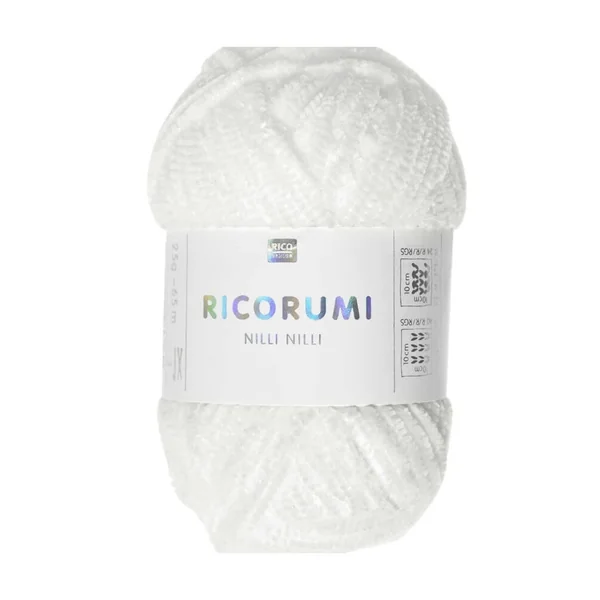 Pelote Ricorumi Nilli Nilli : La Chenille Polyester pour des Amigurumis Élégants - 25 GR - Rico Design