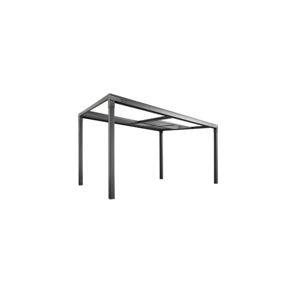 Pergola aluminium toit coulissant 12m² Pergola rectangulaire Tonnelle de jardin Toit polycarbonate