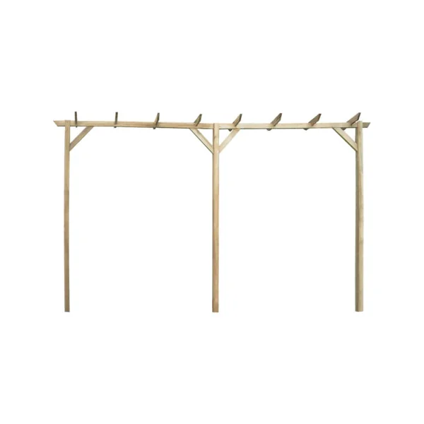 Pergola de jardin en bois massif de pin 400 cm Pergola terrasse