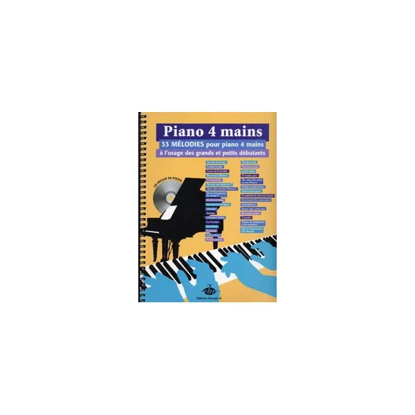 Piano A 4 Mains 33 Melodies