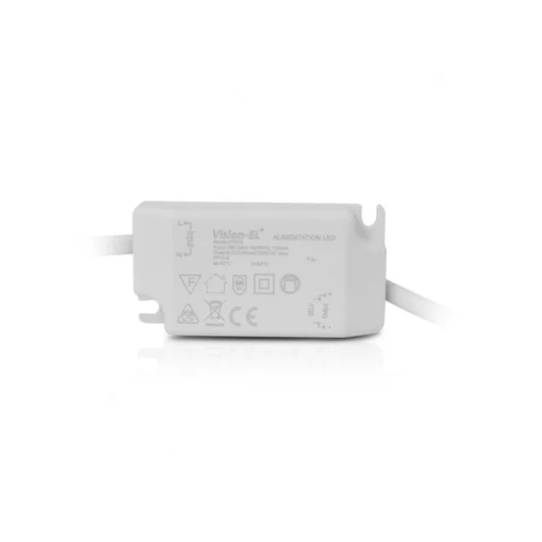 Plafonnier LED encastrable, forme ronde de diamètre 300mm 24W 4000k finition blanche