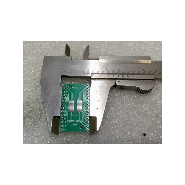 Plaque PCB adaptateur CI cms DIP28 vers SOP 28 et TSSOP 28