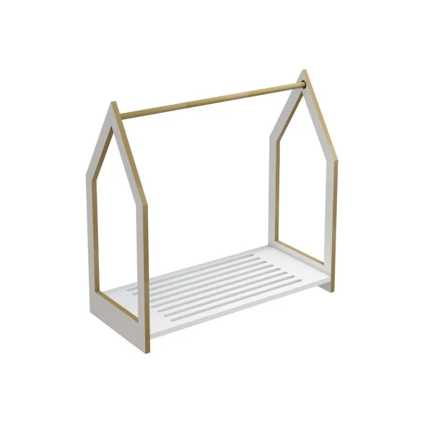 Portant à vêtements style cabane Montessori Porte manteau chambre enfant