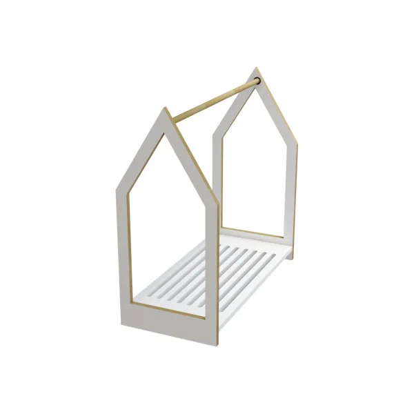 Portant à vêtements style cabane Montessori Porte manteau chambre enfant