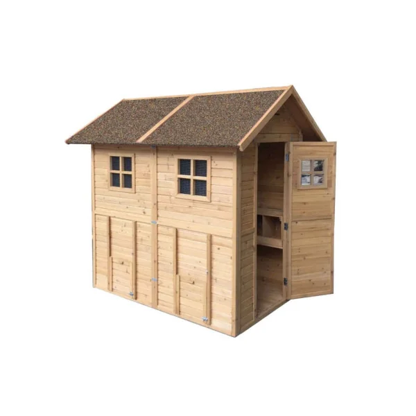 Poulailler Arc toit marron