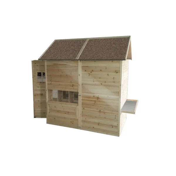 Poulailler Arc toit marron