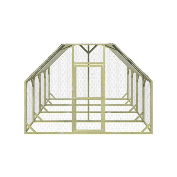 Poulailler enclos parc 10,72m² + toit enclos poule en bois grillagé