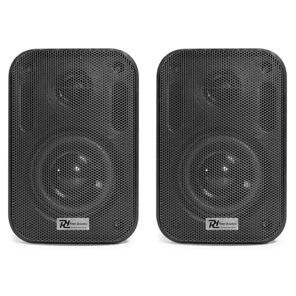 Power Dynamics BC30V - 2 Haut-Parleurs, 60 Watts, 100 Volts, 8 Ohms, Étanches - Noir