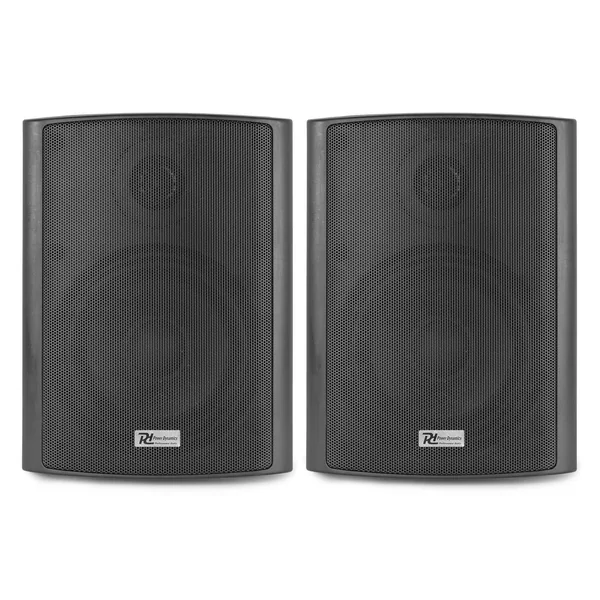 Power Dynamics BC50V - 2 Haut-Parleurs, 120 Watts, 100V, 5,25", Étanches - Noir