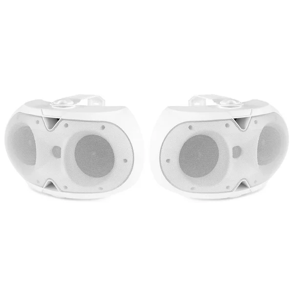 Power Dynamics BE42W - Set d'Enceintes 150 Watts, 4", Livré avec Étrier de Fixation - Blanc