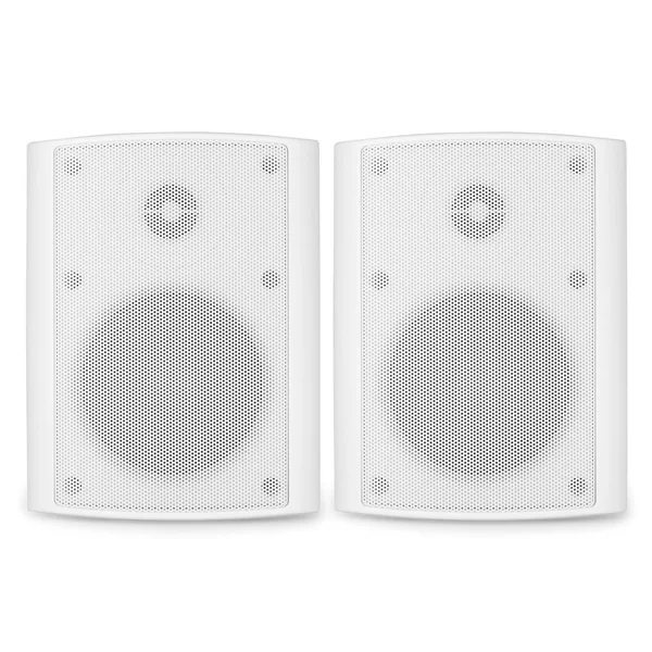 Power Dynamics BGO40 - Enceintes Passives 2 Voies, 100 Watts, 4", Livré avec Étrier de Fixation - Blanc