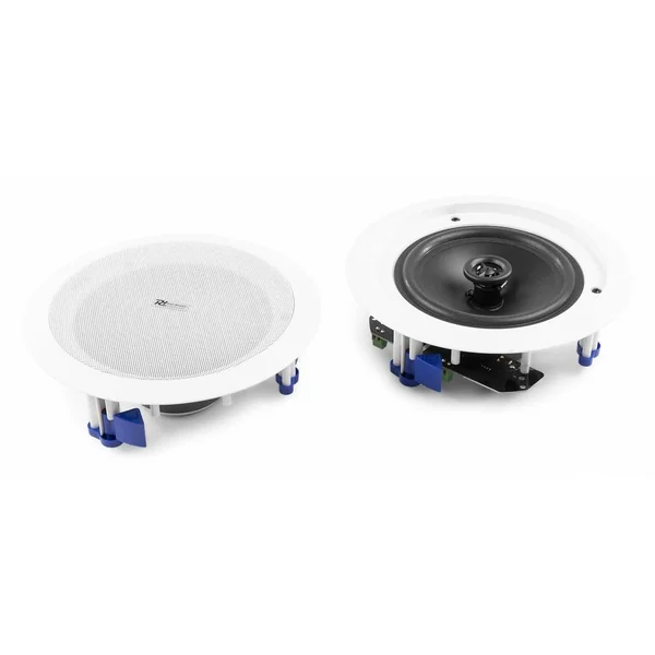 Power Dynamics CSBT65 - 2 Enceintes Plafond Amplifiées avec Bluetooth, 80 Watts, 6,5 Pouces