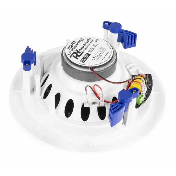 Power Dynamics CSBT65 - 2 Enceintes Plafond Amplifiées avec Bluetooth, 80 Watts, 6,5 Pouces