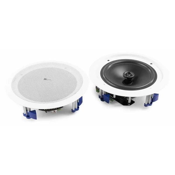 Power Dynamics CSBT80 - 2 Enceintes Plafond Amplifiées avec Bluetooth, 240 Watts, 8 Pouces