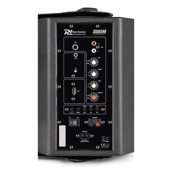Power Dynamics DS65MB Enceintes Actives Bluetooth 2 Voies 125 Watts