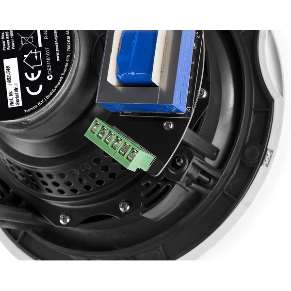 Power Dynamics FCS5 - Haut-Parleur 5,25" de Plafond de Très Haute Qualité, 100V