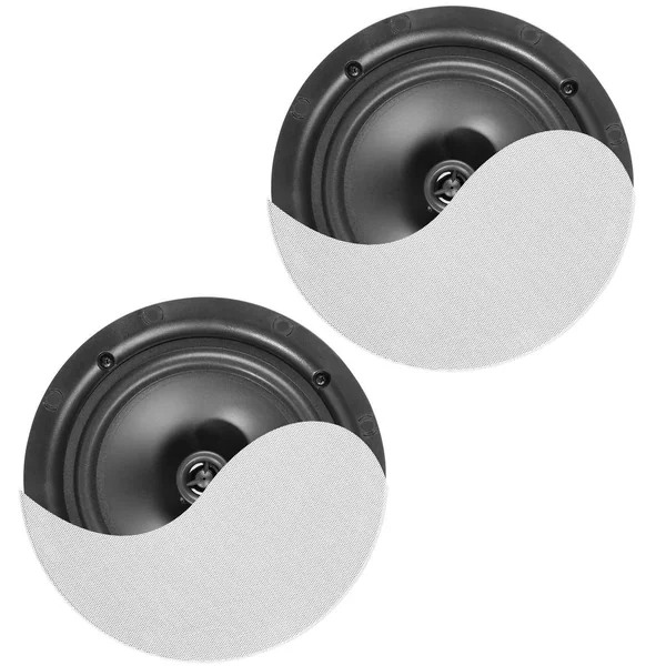 Power Dynamics NCBT8 - Lot de 2 Haut-Parleurs de Plafond Bluetooth 80W - Blanc