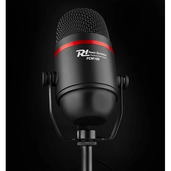 Power Dynamics PCM100 - Microphone Streaming avec Trépied - Noir
