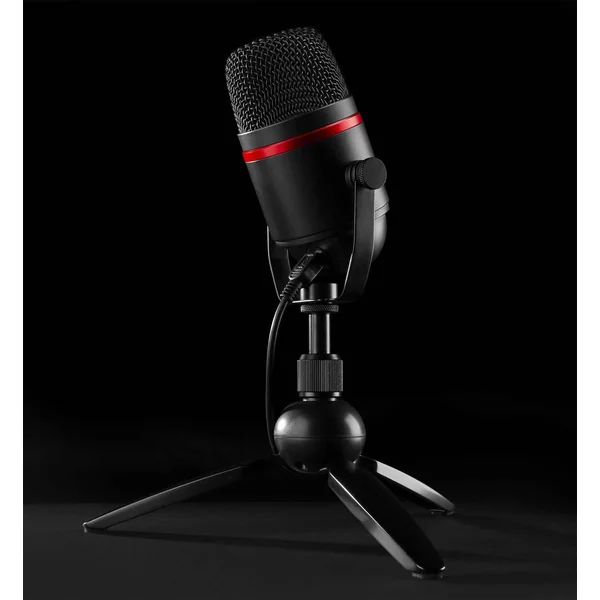 Power Dynamics PCM100 - Microphone Streaming avec Trépied - Noir