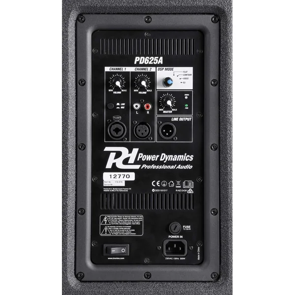 Power Dynamics PD625A - Enceinte Active 2x 15", 1600 Watts