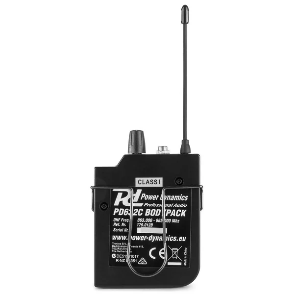 Power Dynamics PD632BP Microphone émetteur de poche pour série PD632