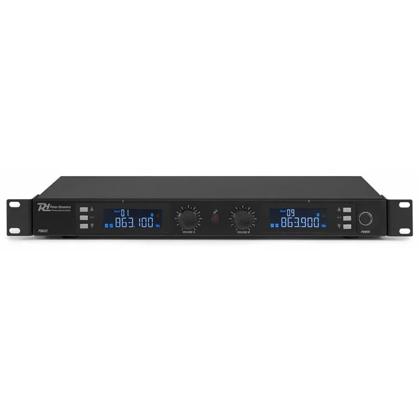 Power Dynamics PD632H - Set 2 Micros sans Fil UHF, Livré dans un Flightcase en Aluminium