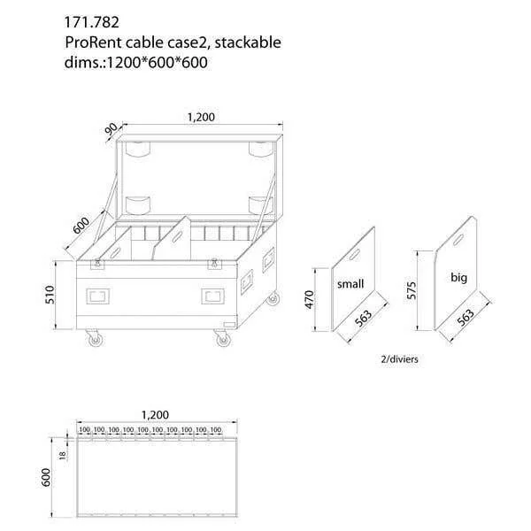 Power Dynamics PD-FA1 - Flightcase Universel, Roues Intégrées