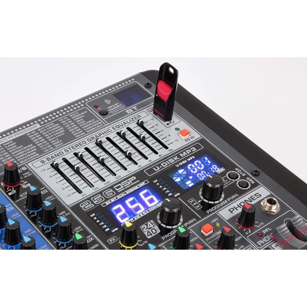 Power Dynamics - PDM-S1204 - Console de Mixage Professionnelle Analogique DSP - 12 canaux