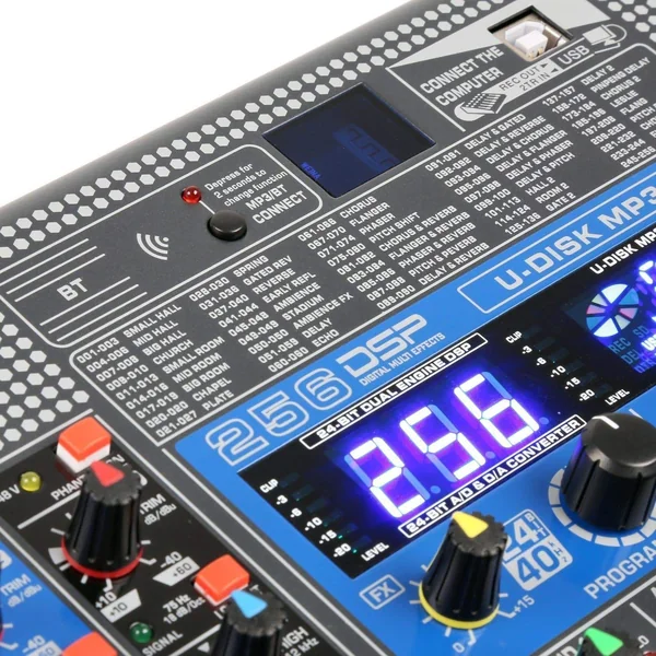 Power Dynamics PDM-S2004 - Console de Mixage DSP, 20 Canaux, Bluetooth, USB