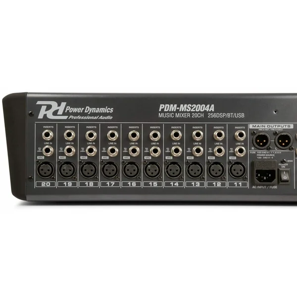 Power Dynamics PDM-S2004 - Console de Mixage DSP, 20 Canaux, Bluetooth, USB