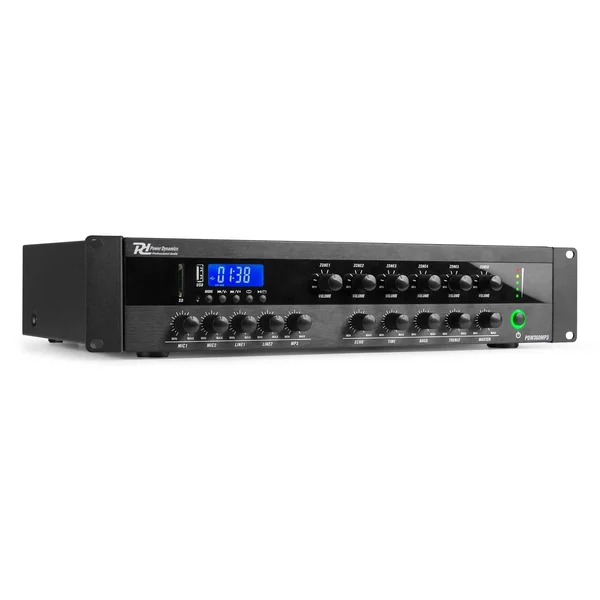 Power Dynamics PDW360MP3 Amplificateur 100V 6 Zones avec Bluetooth