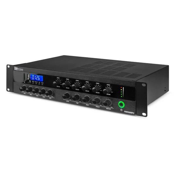 Power Dynamics PDW360MP3 Amplificateur 100V 6 Zones avec Bluetooth