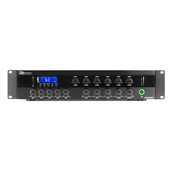Power Dynamics PDW360MP3 Amplificateur 100V 6 Zones avec Bluetooth