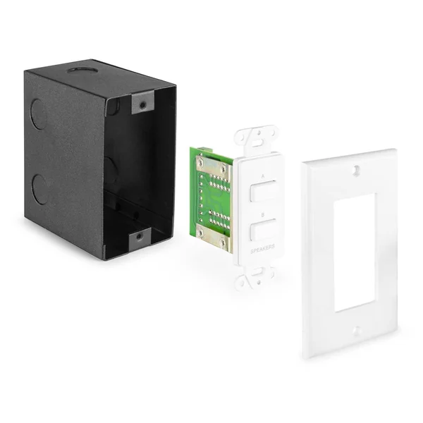 Power Dynamics PDWS2 - Sélecteur Haut-Parleur avec Touches Push - Blanc