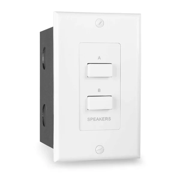 Power Dynamics PDWS2 - Sélecteur Haut-Parleur avec Touches Push - Blanc