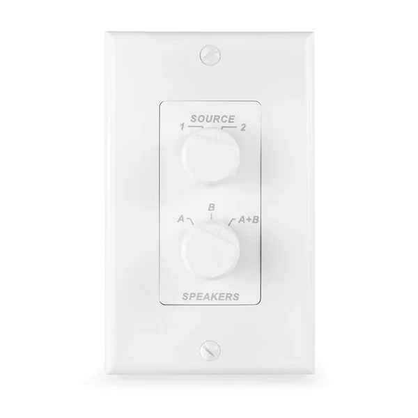 Power Dynamics PDWS3 Sélecteur Entrée/Haut-Parleur avec Boutons Rotatifs - Blanc