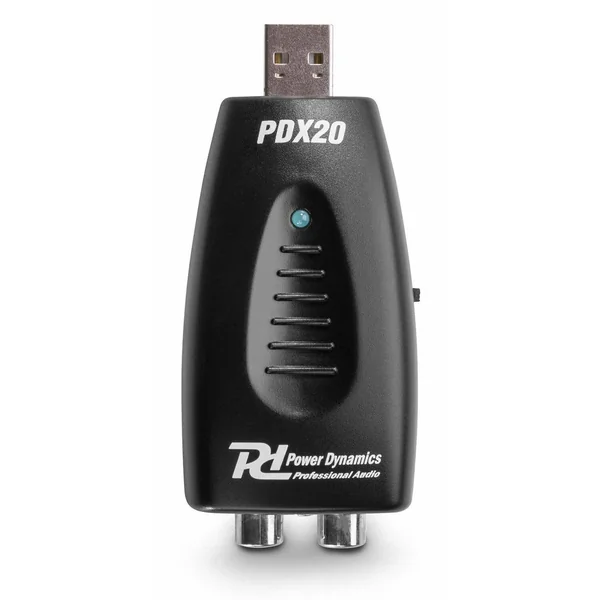 Power Dynamics PDX20 - Convertisseur Numérique/Analogique, USB-RCA