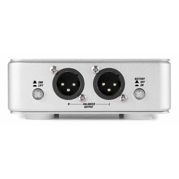 Power Dynamics PDX30 - Boîtier DI Stéréo, Compatible Batterie - Aluminium