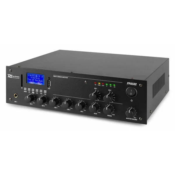 Power Dynamics PPA502 - Amplificateur 2 Zones avec Bluetooth 100V 50W