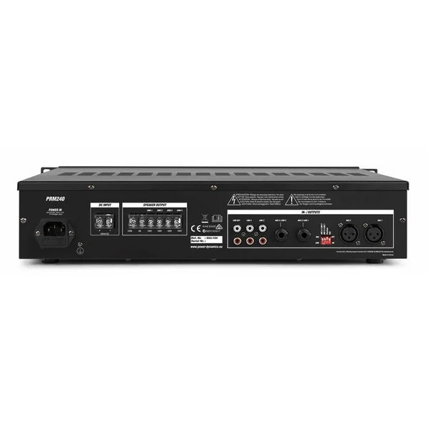 Power Dynamics PRM240 - Amplificateur 4 Zones, 240W, Bluetooth, avec Télécommande