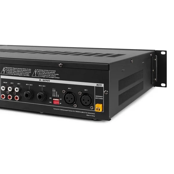 Power Dynamics PRM240 - Amplificateur 4 Zones, 240W, Bluetooth, avec Télécommande