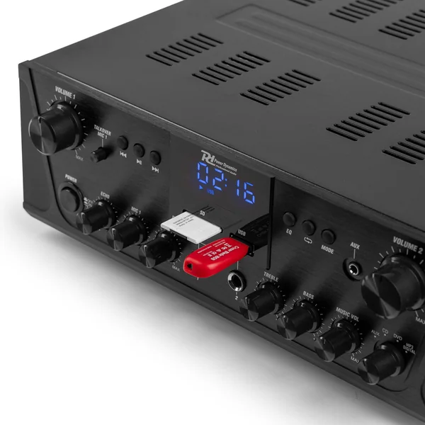 Power Dynamics PV220BT Amplificateur Audio 2 Zones - 2 x 100 Watts