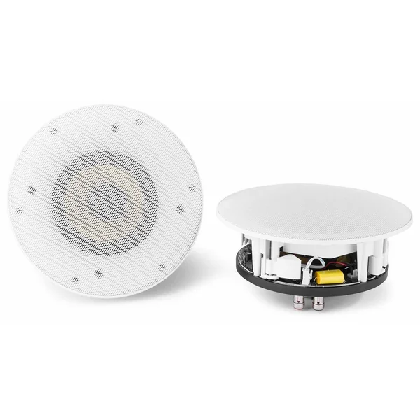 Power Dynamics WCS50 - 2 Enceintes de Plafond 100W WiFi/Bluetooth avec Télécommande