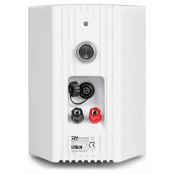 Power Dynamics WS40A - 2 Enceintes Bluetooth, 200 Watts, IP55, avec Télécommande - Blanc
