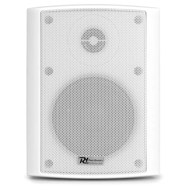 Power Dynamics WS40A - 2 Enceintes Bluetooth, 200 Watts, IP55, avec Télécommande - Blanc