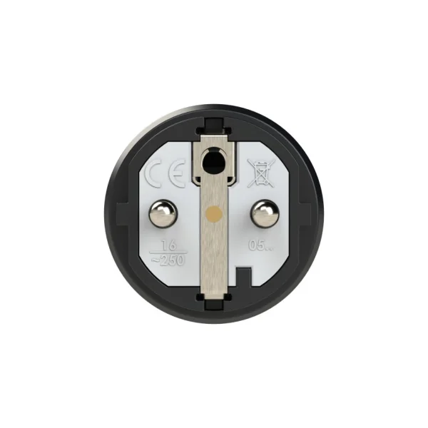 Prise mâle secteur étanche embout bleu IP44 230V 16A PCE Shucko et france