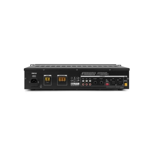 PRM120 Amplificateur Public adress 120W multimedia 6 entrée micro + ligne + Bluetooth USB